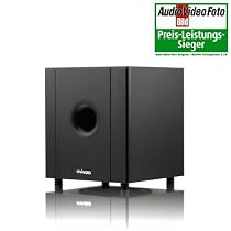 Mivoc SW1100A schwarz, aktiver Subwoofer, Aktivsubwoofer - Preis-/Leistungssieger Audio Video Foto 10/2007 Testergebnis: 3,10