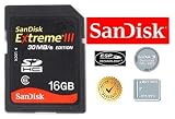 SanDisk 16GB Extreme III SDHC Digital Camera Memory Card
