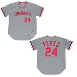 Mitchell & Ness Cincinnati Reds 1976 Tony Perez #24 MLB Cooperstown Baseball Jersey - X-Large