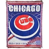 Chicago Cubs Jacquard Woven Blanket Throw