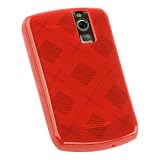 Premium Red Skin Plaid Checker Soft Crystal Silicone Skin Case for Blackberry Curve 8300 8310 8330