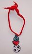 Peace - Love - Soccer Necklace