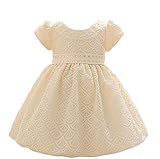 ベビーゴー　ベビードレス　百日　ワンピース　ホワイト　シャンパン　70-90　（シャンパン　80）