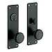 Baldwin 6551.ENTR Reading Single Cylinder Mortise Handleset Trim Set, Satin Black