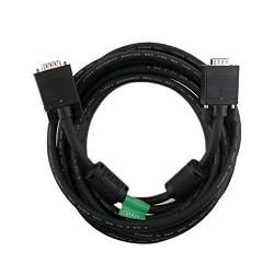 VGA Male to VGA Male Monitor Cable: 15 ft