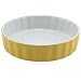 BIA Cordon Bleu 5-Inch Round Quiche, Set of 4, Two-Tone Citrus/White