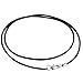 FIBO STEEL 2mm Mens Womens Necklace Leather Cord Chain, 24 inches