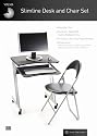 Black Computer Workstation & Chair