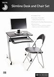 Black Computer Workstation & Chair
