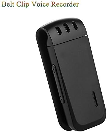 Winkier 2015 New Stylish Mini Belt Clip Voice Recorders 4/8/16GB Built-In-Memory Stylish Modern Design Wearable Elegant with Multi Color Optional- (4GB, Black)