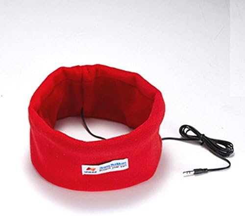 Musicell SleepPhones Classic Sleep Headphones Sleeping Earphones Sleep Earbuds Bed Earphones Headband Earpods Helping Sleeping Headset------Compatible With MP3 MP4 MID Smart MP3 Amazon Fire,CD Mobile Phones,iPhone 5S 5C 5 4S 4,iPad 2 3 4 5,iPad Air,iPad Mini 2 1 Retina,Samsung Galaxy S5 S4 S3 S2,Galaxy Note 3 2 1,HTC ONE M8,Galaxy Tab TabPro Note 7 8 10.1 12.2,Nokia Lumia,Sony,LG and Motorola Smartphone -(Medium - One Size Fits Most) Musicell 140709 (Red)