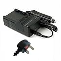 Troy - Battery charger for Panasonic VW-VBG130, VW-VBG260, for the cameras Panasonic HDC-HS9 HDC-SX5 HDC-DX1 HDC-TM350, HDC-SD10 HDC-SD20 HDC-SD100 HDC-SD200 HDC-SD300 HDC-SD600 HDC-SD707, HDC-HS20 HDC-HS100 HDC-HS200 HDC-HS300 HDC-HS700, HDC-TM700, SDR-H20 SDR-H40 SDR-H50 SDR-H60 SDR-H80 SDR-H90 SDR-H250 SDR-H280, HDC-SD1 HDC-SD3 HDC-SD5 HDC-SD7, HDC-DX3 HDC-TM350, VDR-D310 VDR-D250 VDR-D300 VDR-D400 VDR-M70K VDR-M30K VDR-M95