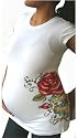 Rose Tattoo Maternity T-Shirt