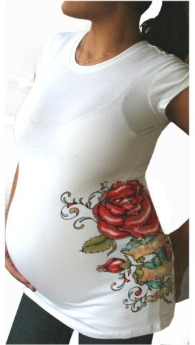 Rose Tattoo Maternity T-Shirt