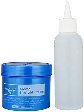 Incus Aroma Smooth Straightening Perm Cream Type Relaxer Professional Kit (includes a pair of latex gloves and a mixing brush)