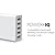 Anker® 40W 5-Port Family-Sized Desktop USB Charger with PowerIQ™ Technology for iPhone 5s 5c 5; iPad Air mini; Galaxy S5 S4; Note 3 2; the HTC One (M8); Nexus and More (White) by Anker