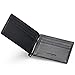 HISCOW Bifold Money Clip Wallet with 6 Credit Card Slots - Italian Calfskin