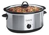 Crockpot SCV655 Slow Cooker Brushed Chrome 6.5L