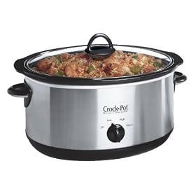 Crock-Pot 6.5L Chrome Slow Cooker Brushed Chrome