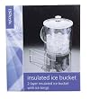 US Acrylic Round Double Layer Insulated Ice Bucket with Tongs