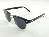 Retro Madison Ave style Clubmaster Black framed Sunglasses