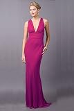 Hot Pink Long Georgette Gowns by Nicole Miller