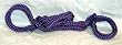 Japanese Silk Bondage Ankle Cuffs Purple