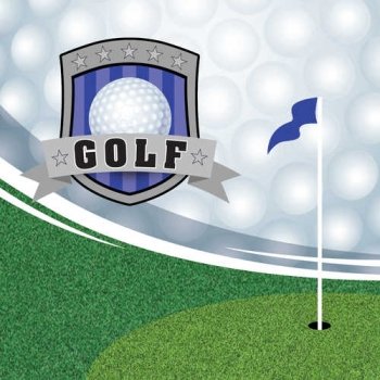 Golfing 3-Ply Beverage Napkins 16 Per Pack