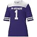 Nike Kansas State Wildcats #1 Purple Ladies College Football Jersey T-shirt