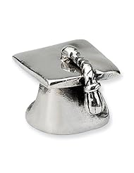 Sterling silver Reflections Graduation Cap Bead