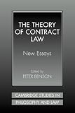 The Theory of Contract Law: New Essays (Cambridge Studies in Philosophy and Law)