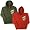 Grenade Comin' In Hot Zip-Up Hoodied Sweatshirt (Green Only), Small