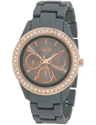 XOXO Womens XO5575 Grey Rubber Coated Bracelet Watch
