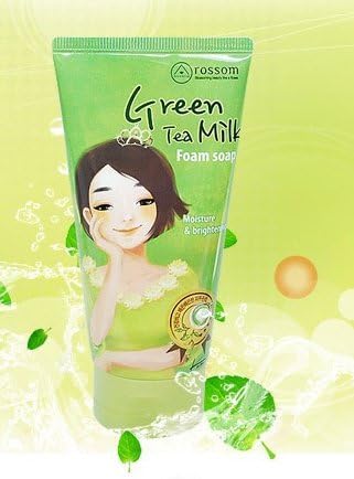 Rossom Green Tea Milk Foam Soap 150ml（remove the Acne/convergence Pores）