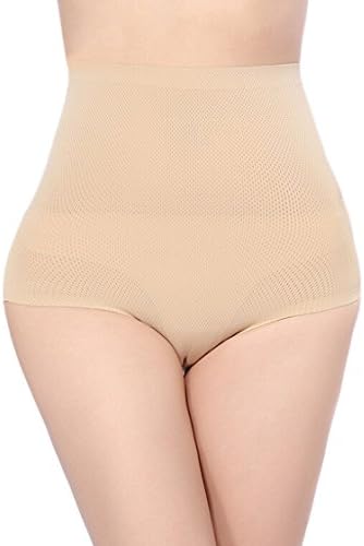 THANKSET High-waisted Padded Butt Waist Enhancer Shaper Panties Underwear Nude