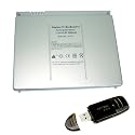 Apple A1175 MacBook Pro 15" 15-inch series Replacement Laptop Battery P/N: A1175 MA348 MA348*/A MA348G/A MA348J/A w/ a USB 2.0 SD Card reader writer [5800 mAh 6cells ]