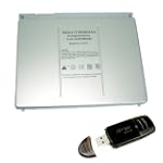 Apple A1175 MacBook Pro 15" 15-inch series Replacement Laptop Battery P/N: A1175 MA348 MA348*/A MA348G/A MA348J/A w/ a USB 2.0 SD Card reader writer -- Equivalent Battery[5800 mAh 6cells ]