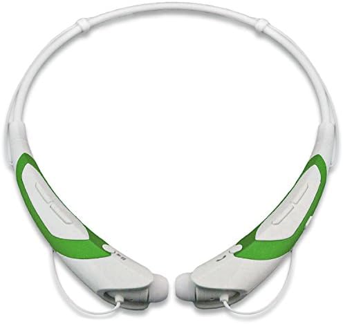 Universal Bluetooth Neckband Headphones S Gear -HV-Digitial 800 Wireless Headset Sweatproof Running Gym Exercise Stereo Earphones Noise Cancelling Earbuds Cordless WhiteGreen
