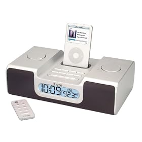 Save 40% off the iHome iH55 Clock Radio with Dock for iPod (Silver)
