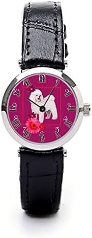 Wristwatch, Maggie Ross Dogs,Wrist Watch Stores,Gold Wrist Watch, Bichon Frisewrist Watch Stores Maggie Ross Dogs Bichon Frise Leather Band Watchesmaggie Ross Dogs Women Leather Watch