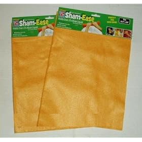  Super Absorbent Sham-Ease Shammies 13.5 x 20 inch - 2 Packages