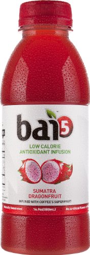 Calorie Antioxidant Infusion Sumatra Dragonfruit:bai5 Five Calorie Antioxidant Infusion, Sumatra Dragonfruit, 16.9 Ounce (Pack of 12)