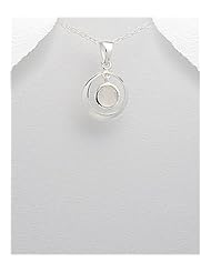 Shell Pendant Necklace In 92.5 Sterling Silver