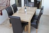 Solid Oak 6 Seater Dining Set With Extending Table GGODS1