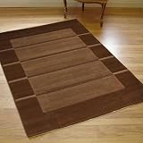 Quality Modern Contemporary Visiona Ladder Rug Brown
