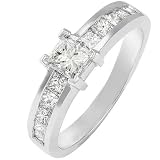 Princess Diamond Ring 1.00ctw in 14k White Gold