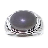 Men's-Jewelry: 14K Cats-Eye and Black Diamond ring