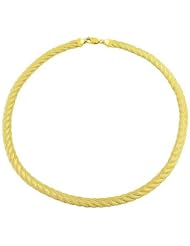14 Karat Yellow Gold Braided Design Necklace (17 inch)