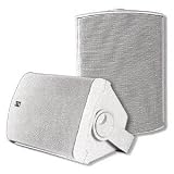 Poly-Planar 5-Inch x 7-Inch Compact Marine Box Speakers (White, Pair)