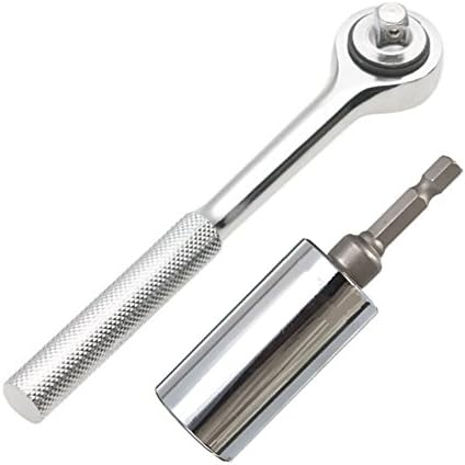 3PCS 7-19mm Gator Grip Universal Socket Wrench Power Drill Adapter Tool Set Kit